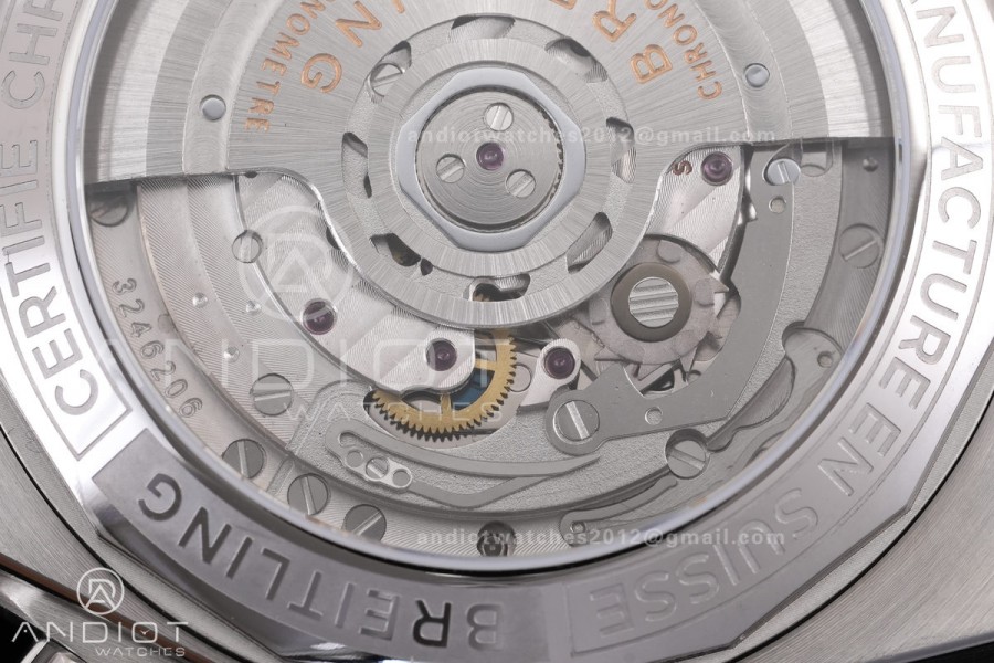 Super Chronomat B01 44 SS BLF 1:1 Best Edition Ice Blue Dial on SS Bracelet A7750