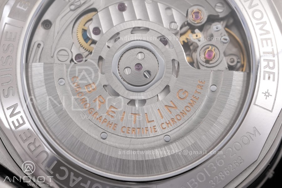 Super Chronomat B01 44 SS BLF 1:1 Best Edition Ice Blue Dial on SS Bracelet A7750