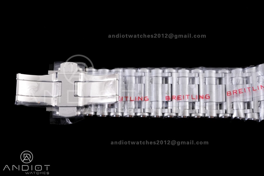 Super Chronomat B01 44 SS BLF 1:1 Best Edition Ice Blue Dial on SS Bracelet A7750