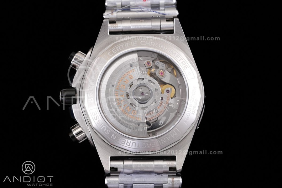 Super Chronomat B01 44 SS BLF 1:1 Best Edition Ice Blue Dial on SS Bracelet A7750