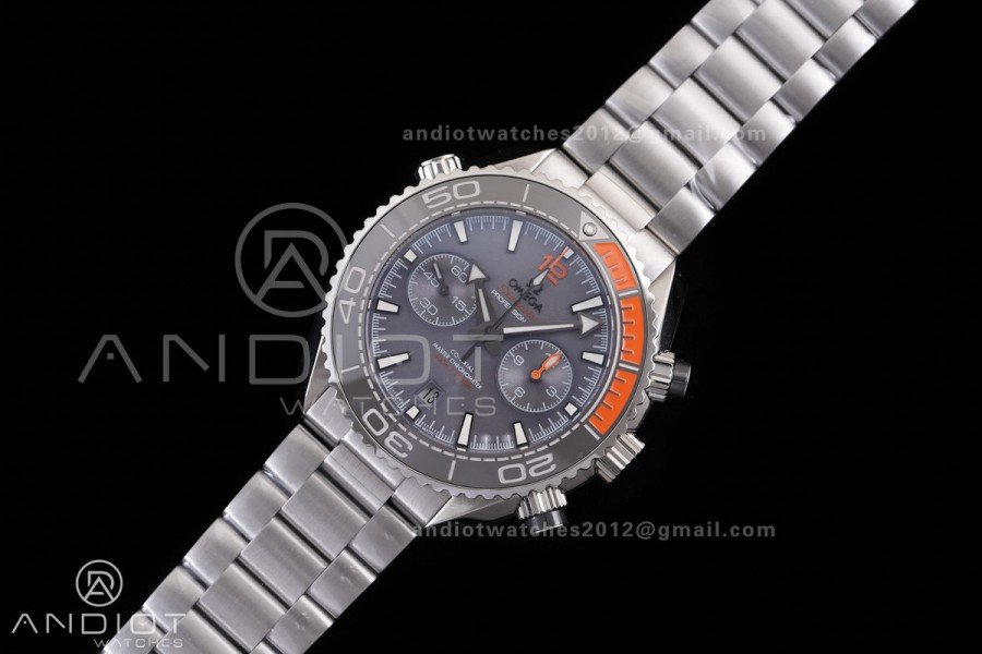 Seamaster 600m Chrono SS 1/4 Orange N1F 1:1 Best Edition Gary Dial on SS Bracelet A9900