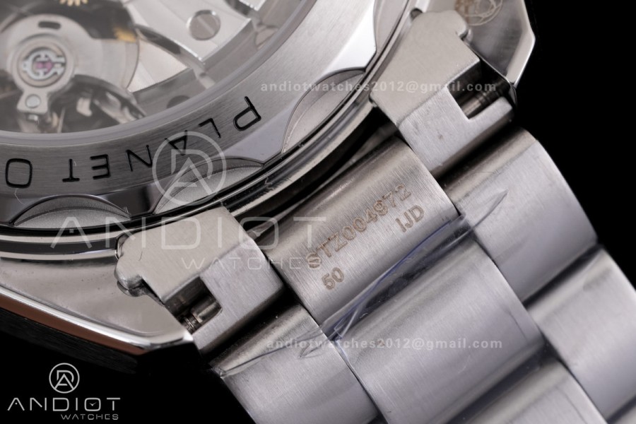 Seamaster 600m Chrono SS N1F 1:1 Best Edition Blue Dial on SS Bracelet A9900