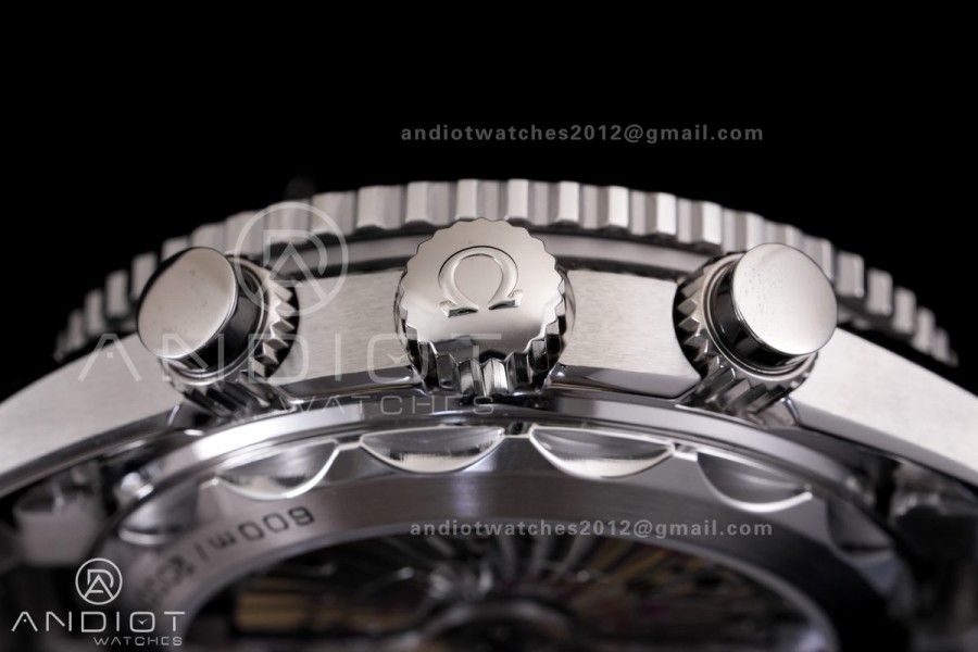 Seamaster 600m Chrono SS N1F 1:1 Best Edition Black Dial on SS Bracelet A9900