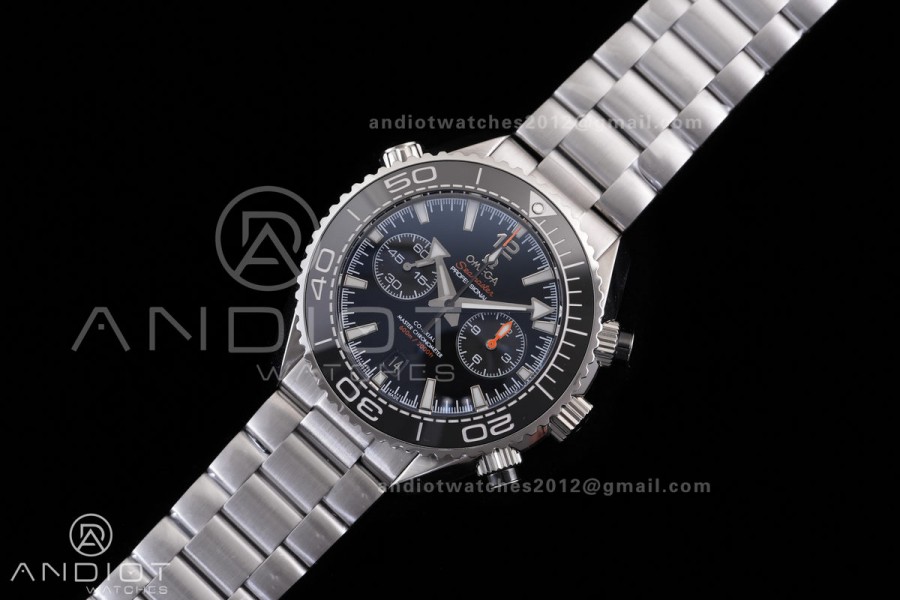 Seamaster 600m Chrono SS N1F 1:1 Best Edition Black Dial on SS Bracelet A9900