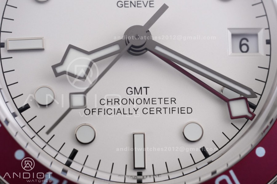 Black Bay GMT Pepsi Blue/Red Bezel ZF 1:1 Best Edition White Dial on SS Bracelet A2836