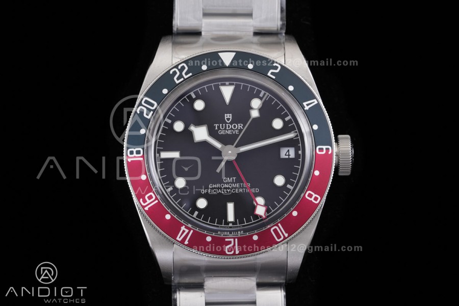 Black Bay GMT Pepsi Blue/Red Bezel ZF 1:1 Best Edition on SS Bracelet A2836