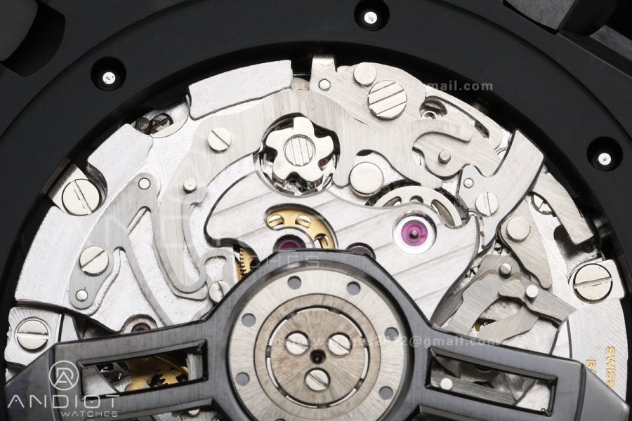 Royal Oak Chrono 26240 Real Ceramic DDF 1:1 Best Edition Blue Dial On Ceramic Bracelet Super Clone DD4401