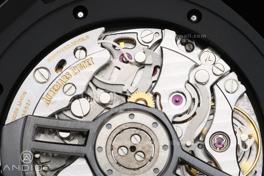 Royal Oak Chrono 26240 Real Ceramic DDF 1:1 Best Edition Blue Dial On Ceramic Bracelet Super Clone DD4401