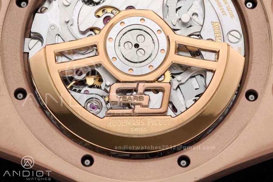 Royal Oak Chrono 26240 RG DDF 1:1 Best Edition Brown/RG Dial on RG Bracelet DD4401 Super Clone (50 Anniversary)