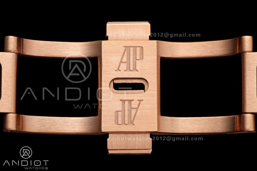 Royal Oak Chrono 26240 RG DDF 1:1 Best Edition Brown/RG Dial on RG Bracelet DD4401 Super Clone (50 Anniversary)