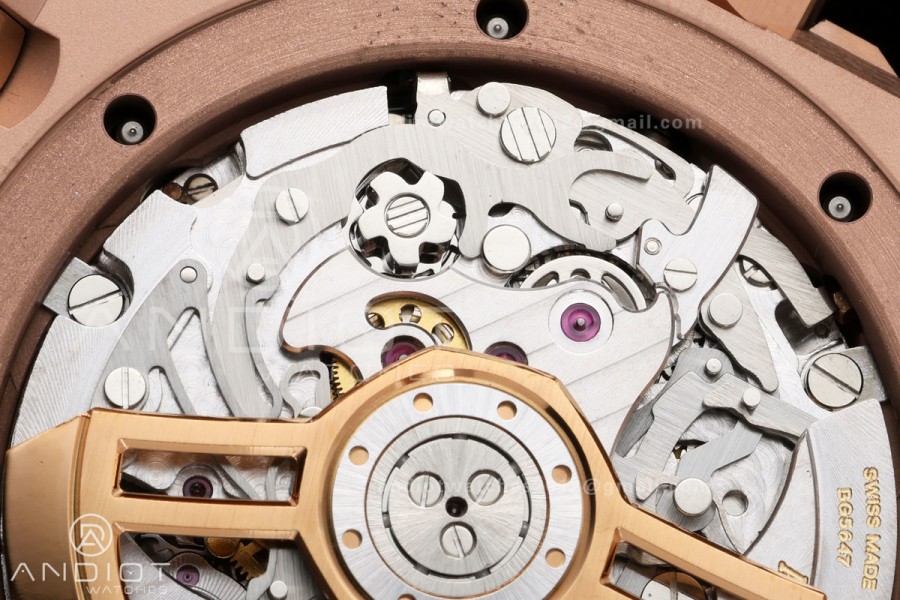 Royal Oak Chrono 26240 RG DDF 1:1 Best Edition White Dial on RG Bracelet DD4401 Super Clone (50 Anniversary)