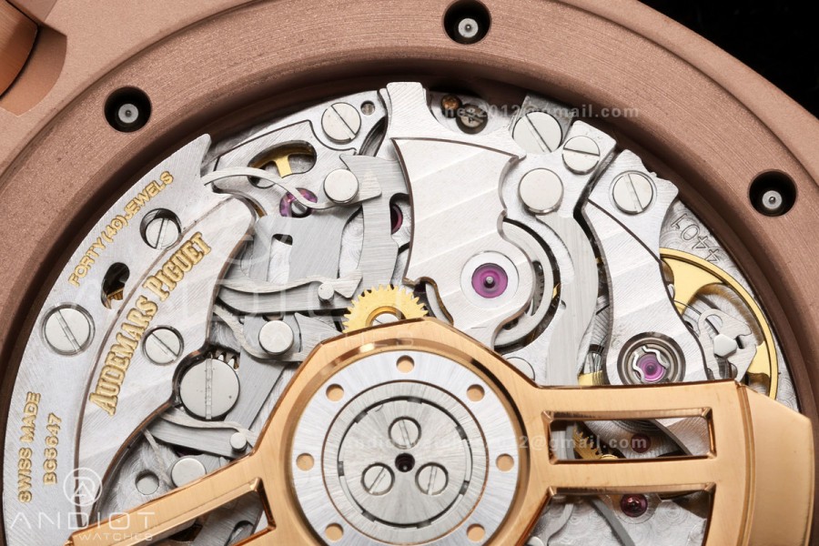 Royal Oak Chrono 26240 RG DDF 1:1 Best Edition White Dial on RG Bracelet DD4401 Super Clone (50 Anniversary)