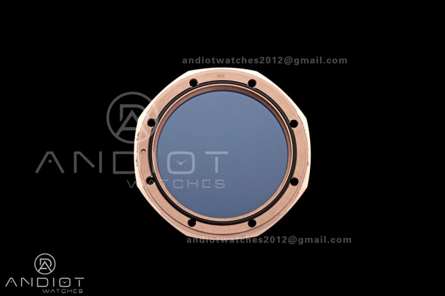 Royal Oak Chrono 26240 RG DDF 1:1 Best Edition Blue Dial on RG Bracelet DD4401 Super Clone (50 Anniversary)