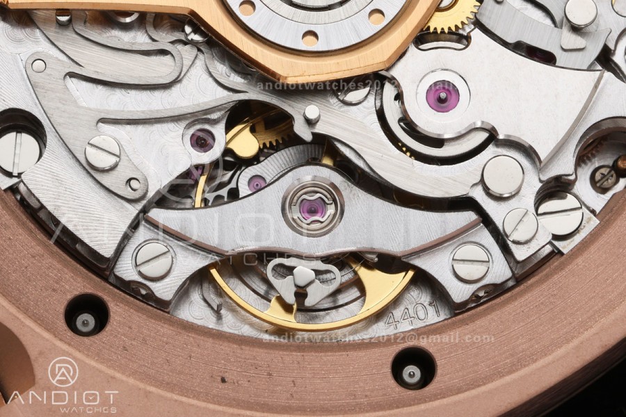 Royal Oak Chrono 26240 RG DDF 1:1 Best Edition Black Dial on RG Bracelet DD4401 Super Clone (50 Anniversary)