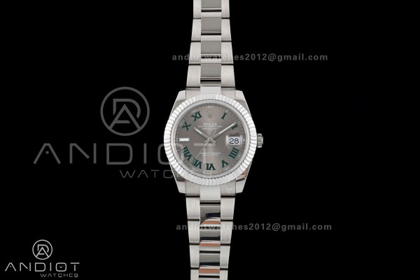 DateJust 41 126334 QF 1:1 Best Edition Gray Dial G...