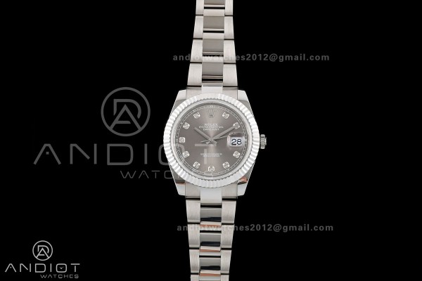 DateJust 41 126334 QF 1:1 Best Edition Gray Diamon...