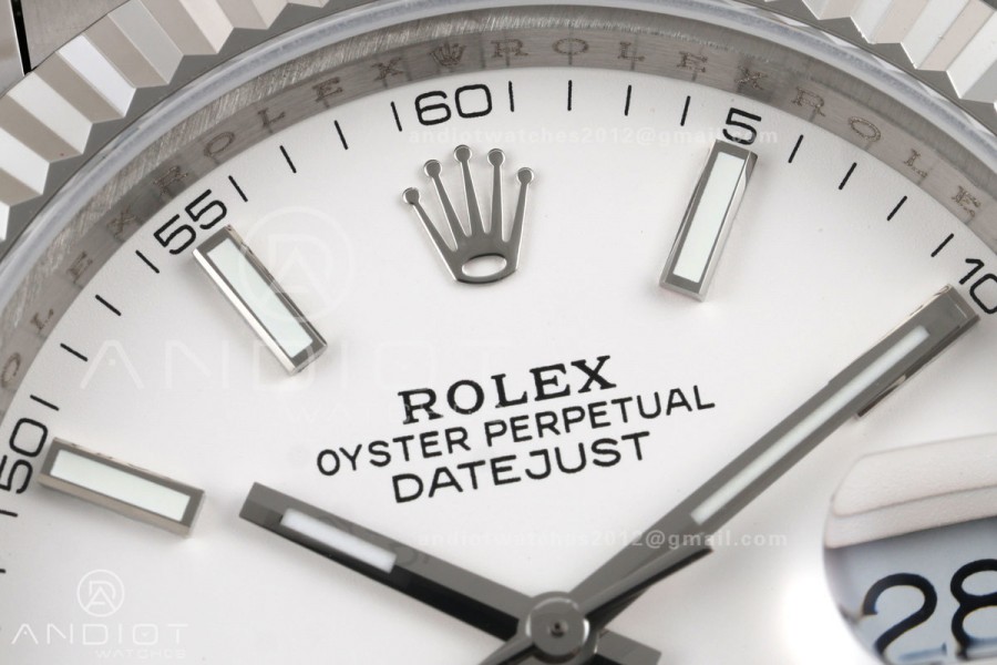 DateJust 41 126334 QF 1:1 Best Edition White Stick Dial on Jubilee Bracelet JH3235 (Free Sprung)