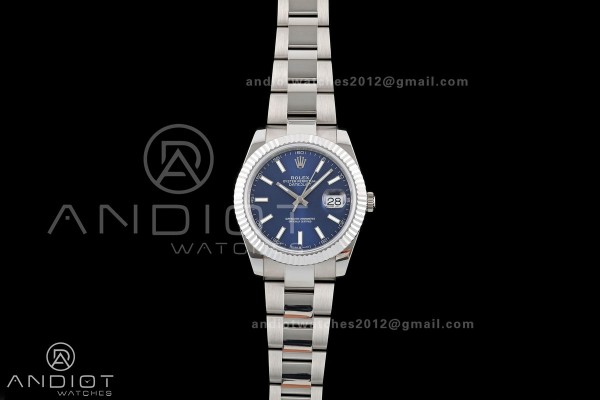 DateJust 41 126334 QF 1:1 Best Edition Blue Stick ...
