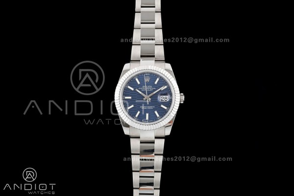 DateJust 41 126334 QF 1:1 Best Edition Blue Textur...