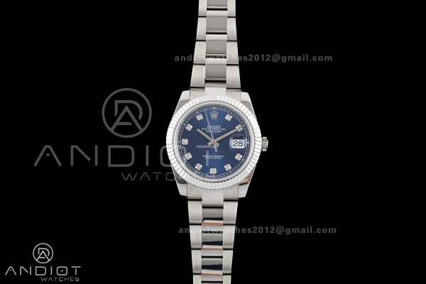 DateJust 41 126334 QF 1:1 Best Edition Blue Diamon...