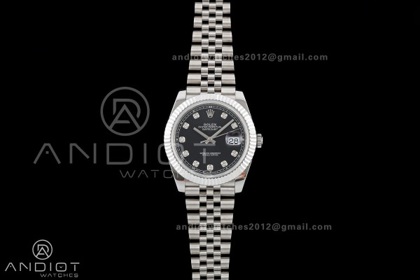 DateJust 41 126334 QF 1:1 Best Edition Black Diamo...