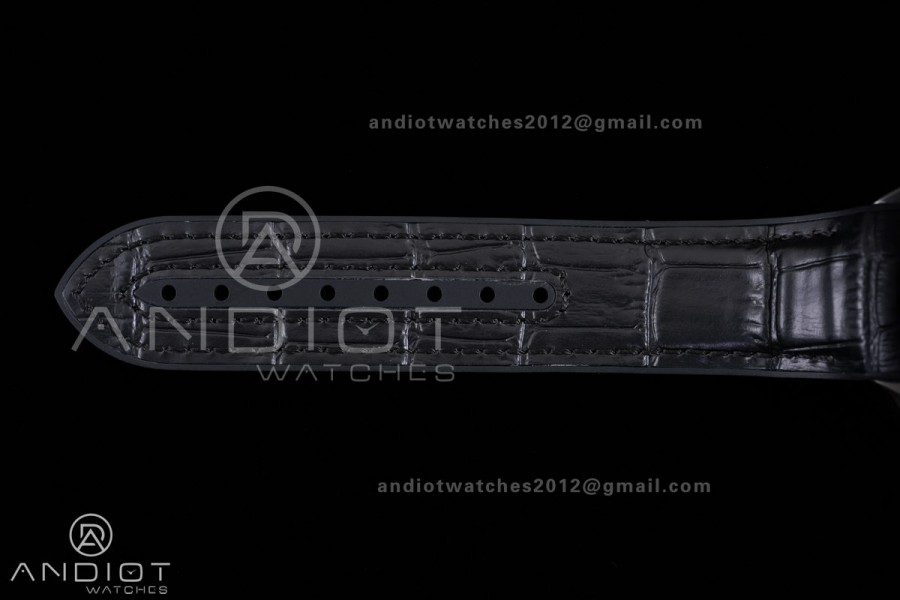 Planet Ocean 600M Chrono SS N1F 1:1 Best Edition Black Dial on Black Rubber Strap A9900