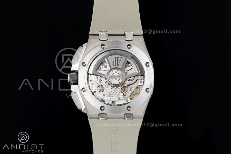 Royal Oak Offshore 43mm 26420so SS DDF 1:1 Best Edition Smoked Dial on Gray Rubber Strap DD4401 Super Clone
