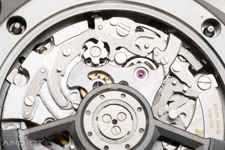 Royal Oak Offshore 43mm 26420so SS DDF 1:1 Best Edition Smoked Dial on Gray Rubber Strap DD4401 Super Clone