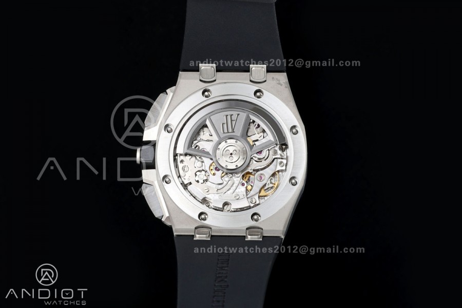 Royal Oak Offshore 43mm 26420so SS DDF 1:1 Best Edition Black/White Dial on Black Rubber Strap DD4401 Super Clone