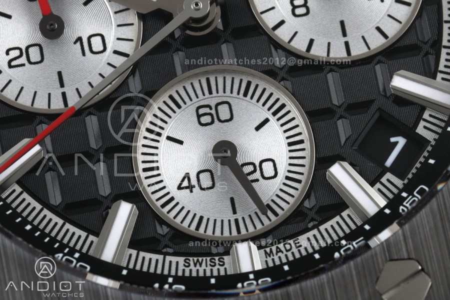Royal Oak Offshore 43mm 26420so SS DDF 1:1 Best Edition Black/White Dial on Black Rubber Strap DD4401 Super Clone