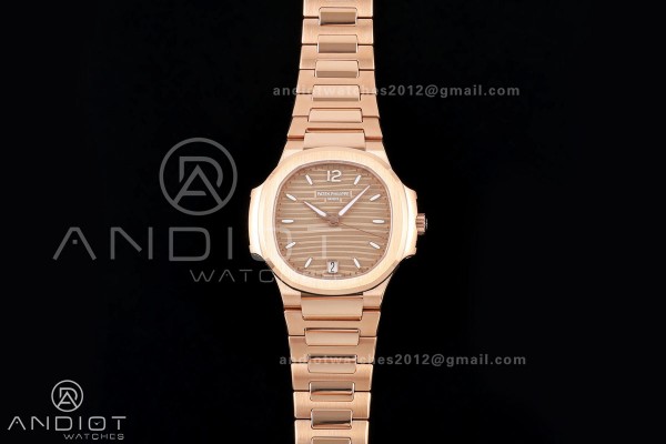 Nautilus 7118 RG Ladies DDF 1:1 Best Edition RG Dial on RG Bracelet DD330 Super Clone