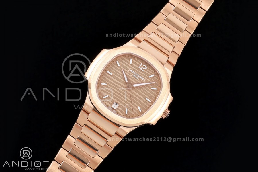 Nautilus 7118 RG Ladies DDF 1:1 Best Edition RG Dial on RG Bracelet DD330 Super Clone