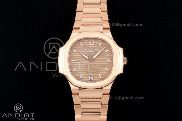 Nautilus 7118 RG Ladies DDF 1:1 Best Edition RG Dial on RG Bracelet DD330 Super Clone