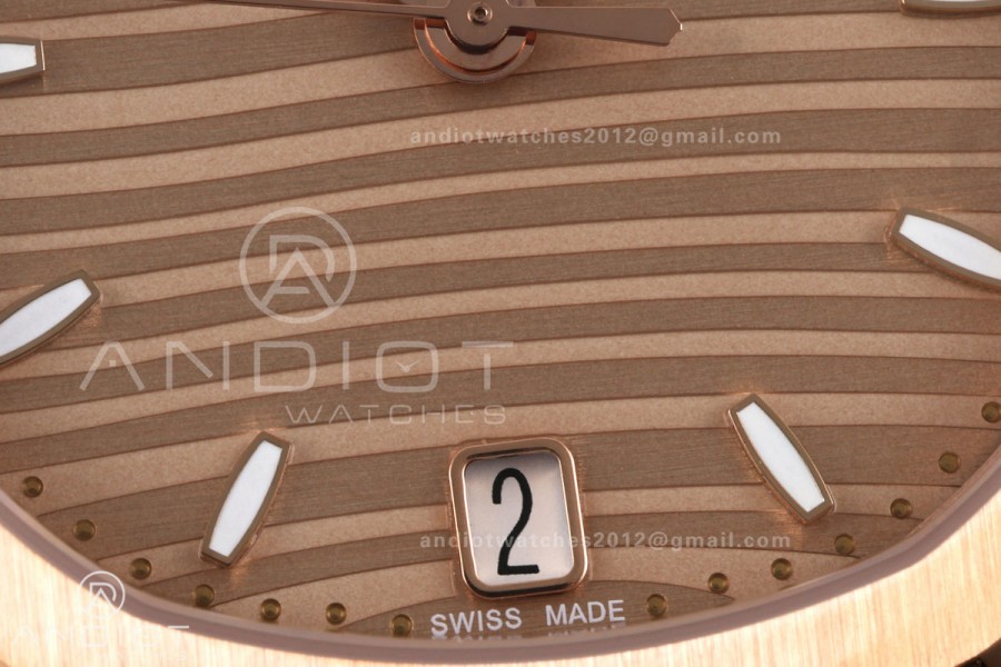 Nautilus 7118 RG Ladies DDF 1:1 Best Edition RG Dial on RG Bracelet DD330 Super Clone