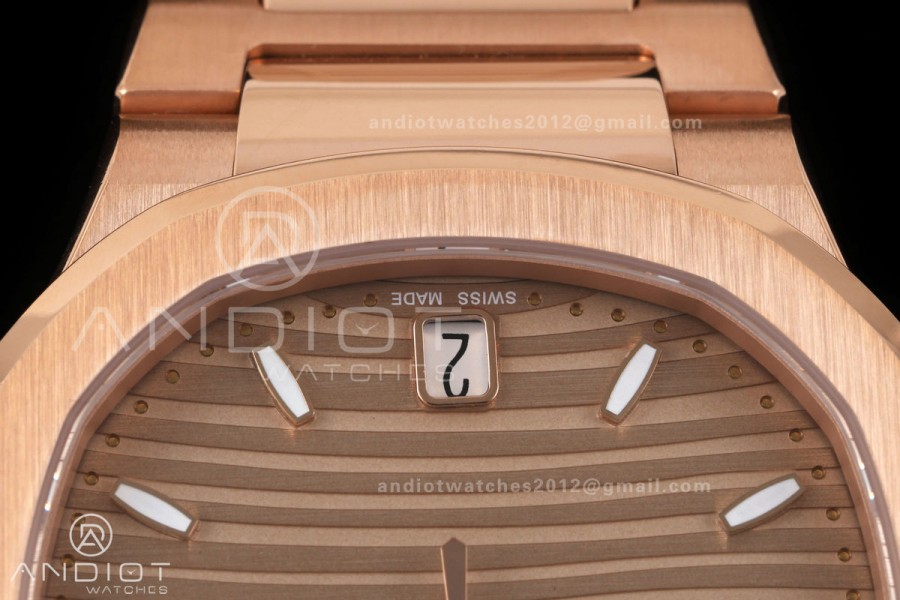 Nautilus 7118 RG Ladies DDF 1:1 Best Edition RG Dial on RG Bracelet DD330 Super Clone