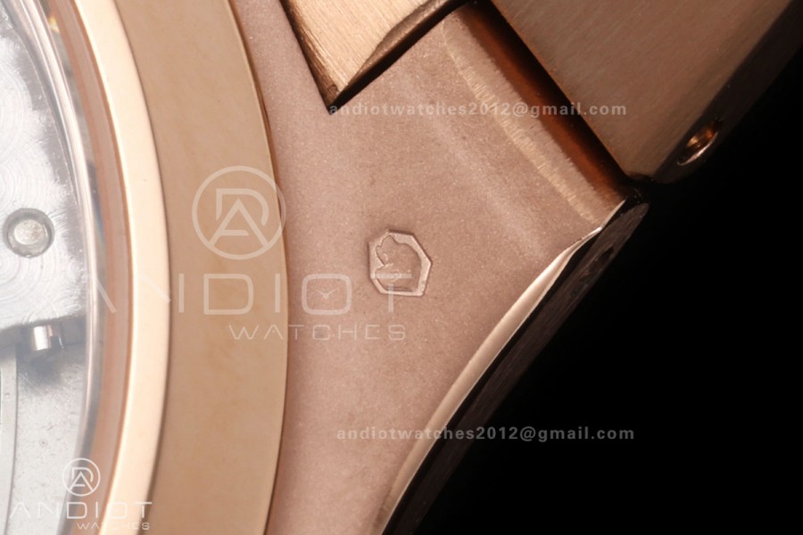 Nautilus 7118 RG Ladies DDF 1:1 Best Edition Silver Dial on RG Bracelet DD330 Super Clone