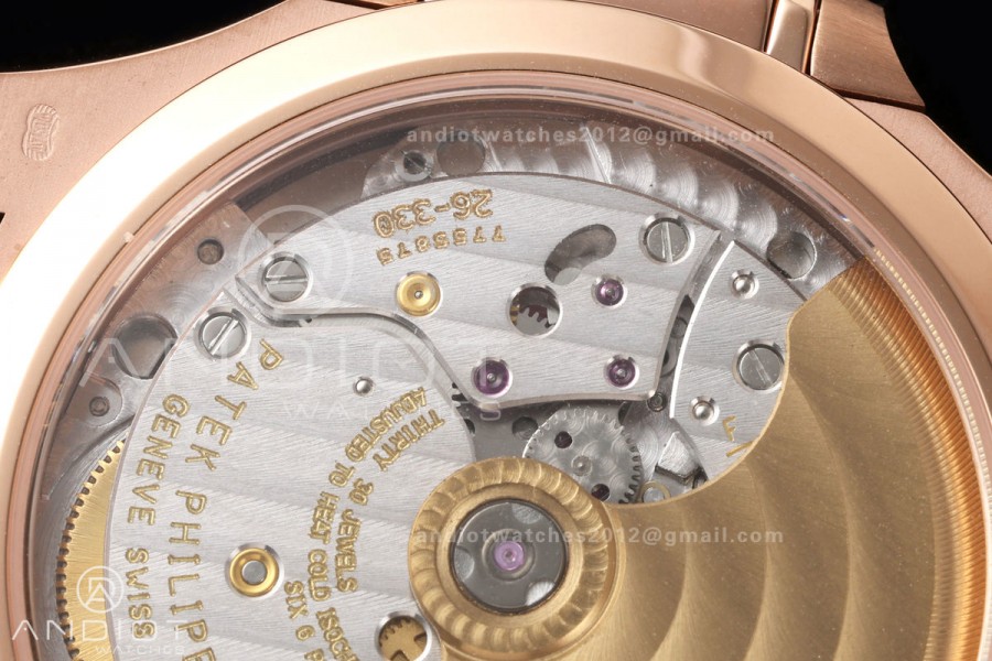 Nautilus 7118 RG Ladies DDF 1:1 Best Edition Silver Dial on RG Bracelet DD330 Super Clone