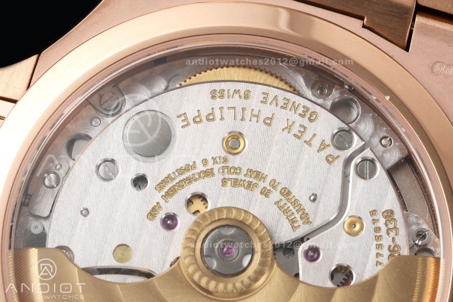 Nautilus 7118 RG Ladies DDF 1:1 Best Edition Silver Dial on RG Bracelet DD330 Super Clone