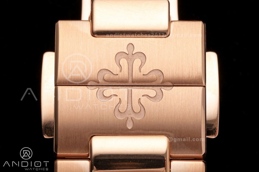 Nautilus 7118 RG Ladies DDF 1:1 Best Edition Silver Dial on RG Bracelet DD330 Super Clone