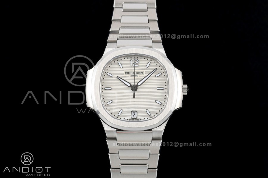 Nautilus 7118 Ladies DDF 1:1 Best Edition Silver Dial on SS Bracelet DD330 Super Clone