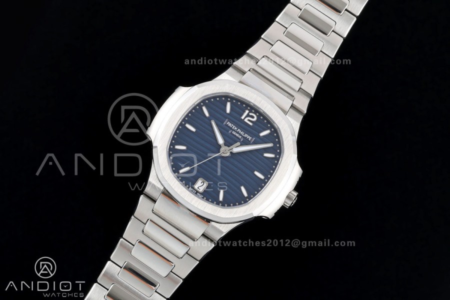 Nautilus 7118 Ladies DDF 1:1 Best Edition Blue Dial on SS Bracelet DD330 Super Clone