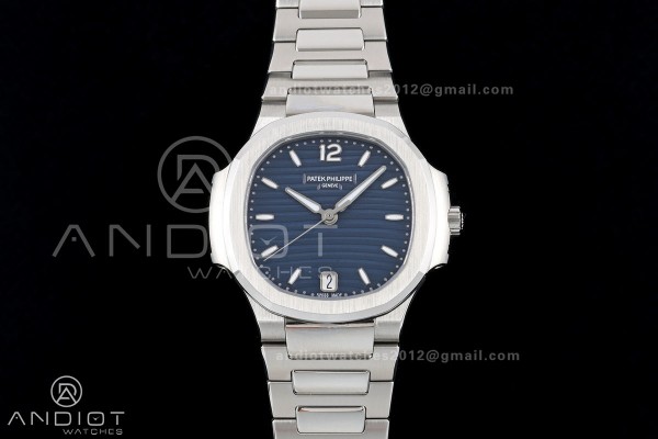 Nautilus 7118 Ladies DDF 1:1 Best Edition Blue Dial on SS Bracelet DD330 Super Clone