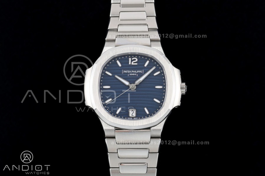 Nautilus 7118 Ladies DDF 1:1 Best Edition Blue Dial on SS Bracelet DD330 Super Clone