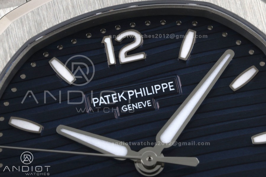 Nautilus 7118 Ladies DDF 1:1 Best Edition Blue Dial on SS Bracelet DD330 Super Clone