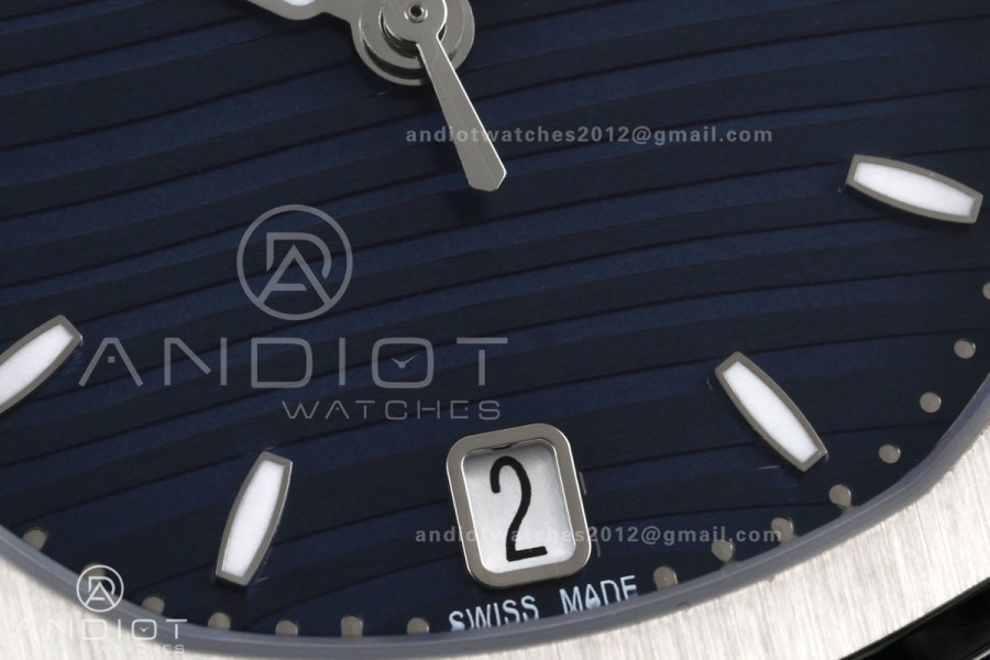 Nautilus 7118 Ladies DDF 1:1 Best Edition Blue Dial on SS Bracelet DD330 Super Clone