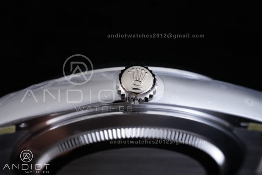 Day Date 40 SS CBDF 1:1 Best Edition Ice Blue Roman Dial on President Bracelet VR3255 (210g)