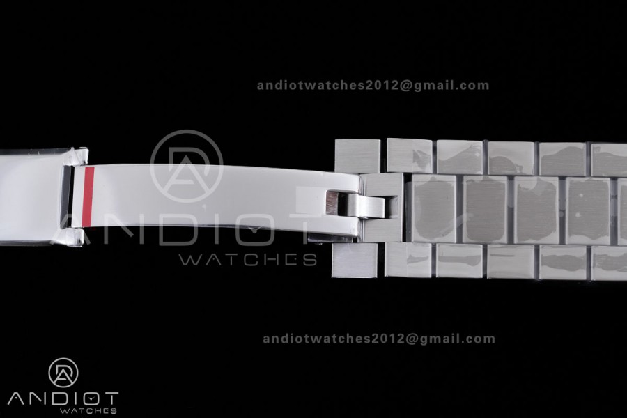 Day Date 40 SS CBDF 1:1 Best Edition Ice Blue Roman Dial on President Bracelet VR3255 (210g)