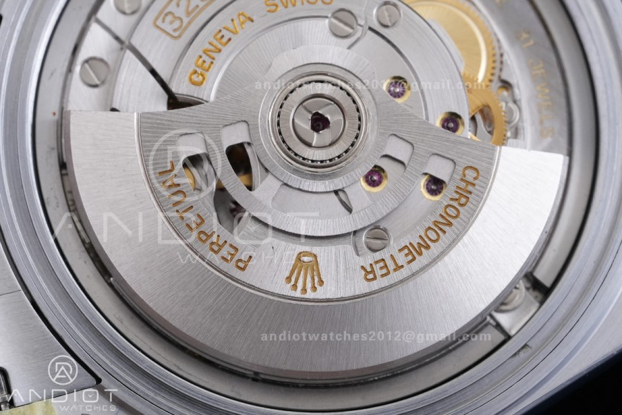 Day Date 40 SS CBDF 1:1 Best Edition Blue Ombre Roman Dial on President Bracelet VR3255 (210g)