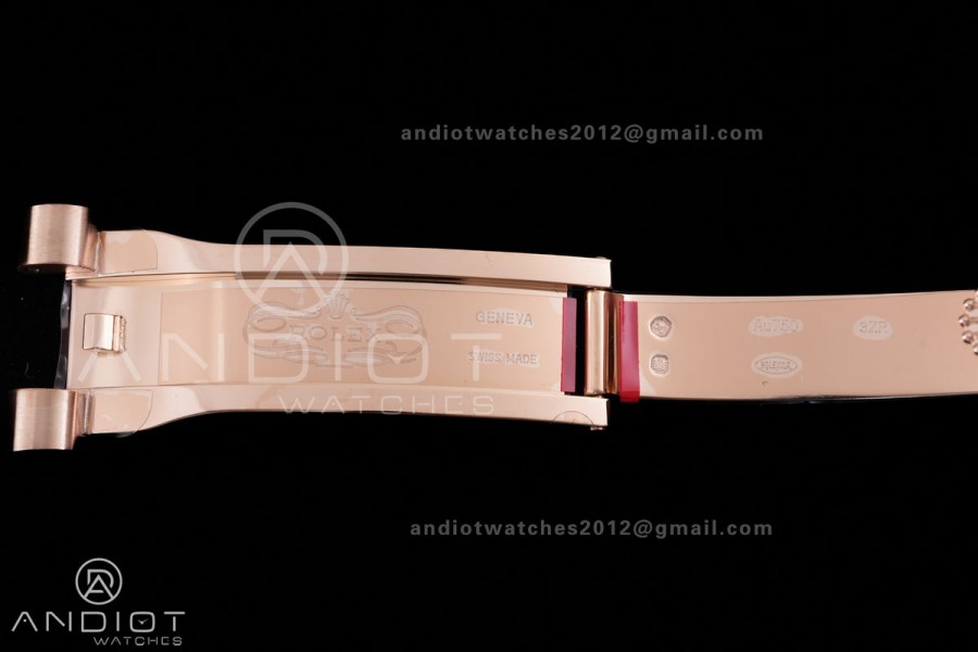 Day Date 40 RG CBDF 1:1 Best Edition Brown Crystal Dial on President Bracelet VR3255 (210g)