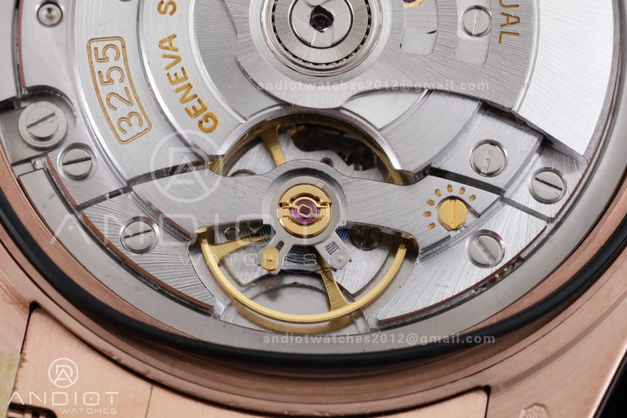 Day Date 40 RG CBDF 1:1 Best Edition Gray Roman Dial on President Bracelet VR3255 (210g)